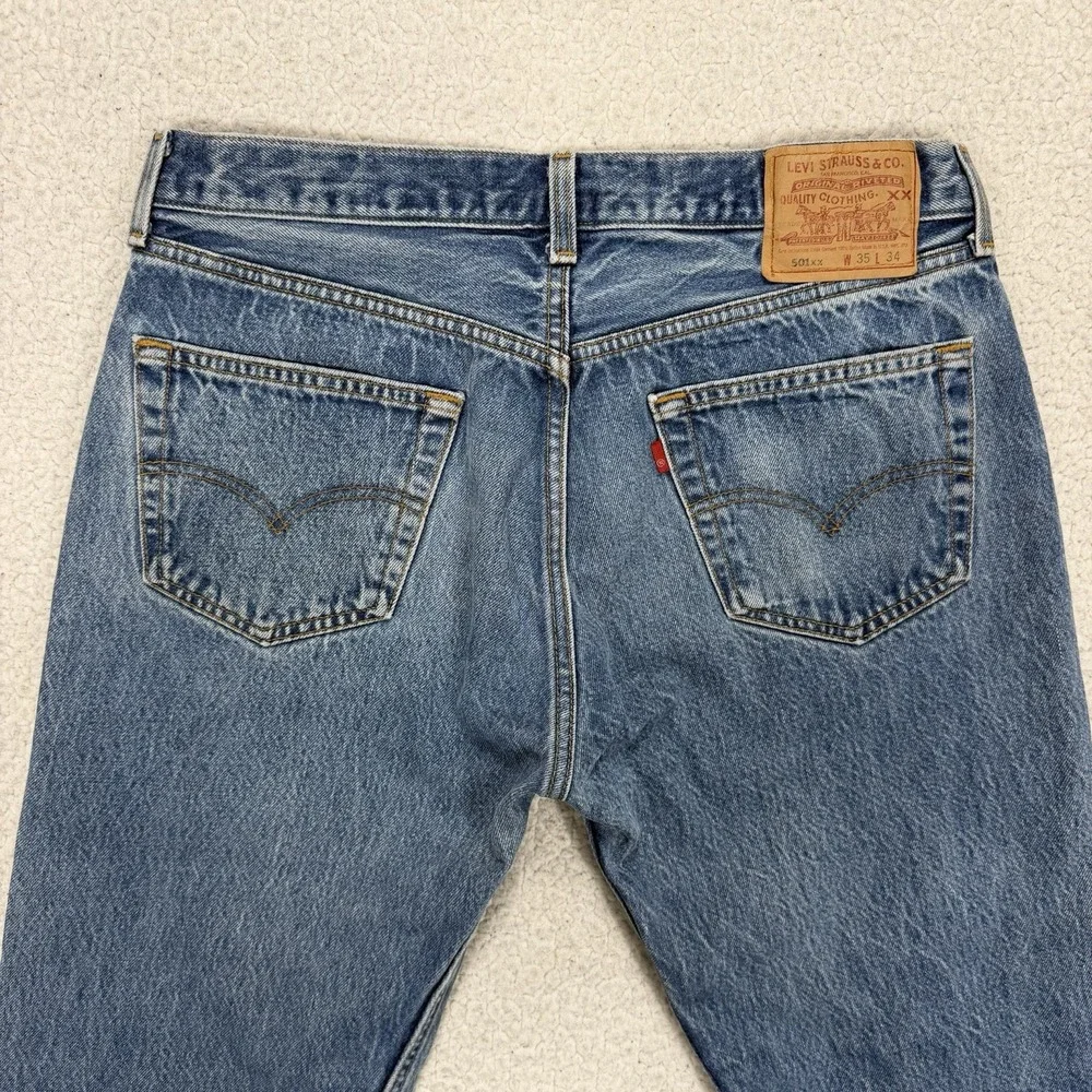 VTG 1996 Levi's 501XX Jeans Men's 35x34 (Actual 32x30.5) USA Grunge Streetwear
